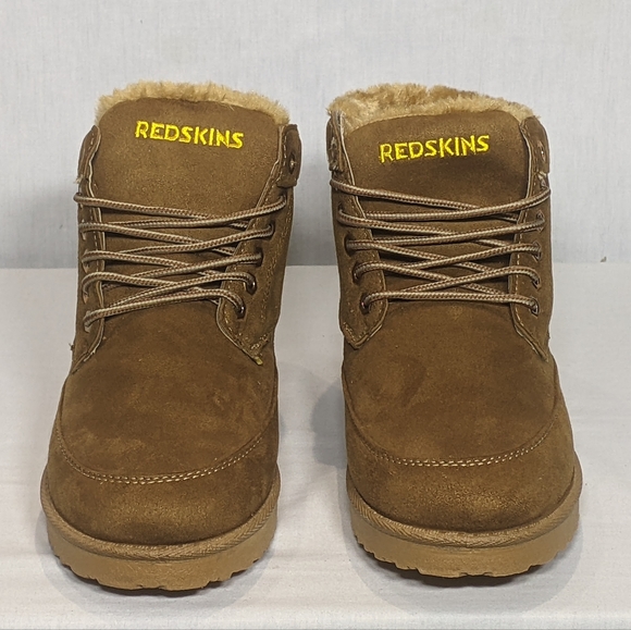 NEW Foco Mens Washington Redskins NFL Tailgate Boots Tan Sz 7 - Picture 3 of 6
